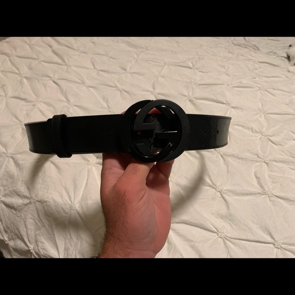Mens Black Gucci Belt - Picture 1 of 4